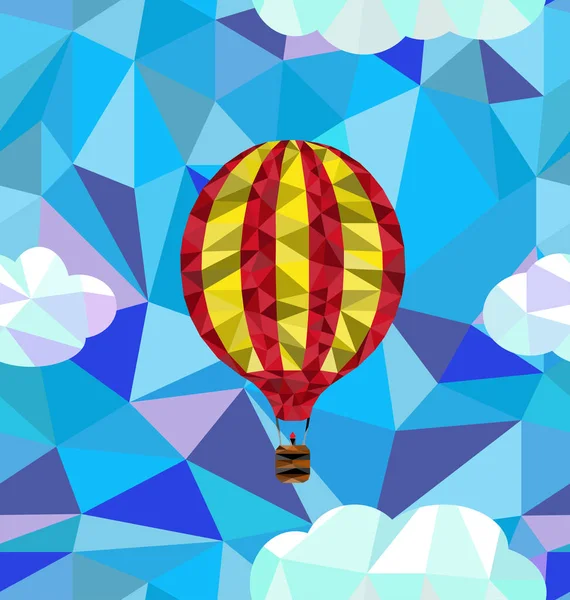 Sıcak hava balon çokgen desen