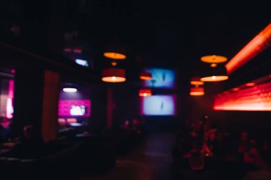 gece karanlık inerfere kafe lekeli ve bulanık arka plan