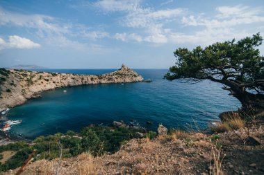 Cape Kapchik Kırım ve blue Bay manzara