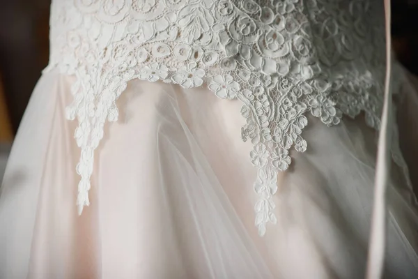 wedding white silk dress with beautiful lace