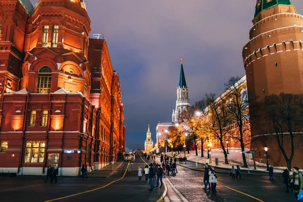 MOSCOW, RUSSIA - DECEMBER 23, 2016: Red Square and State Historical Museum, Moscow, Russia — Stock Photo, Image