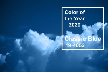 2020 yılının klasik mavi Pantone rengi