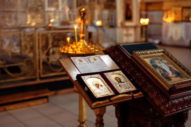 Diriliş Kilisesi, Vichuga, Rusya - 3 Kasım 2019: Diriliş Ortodoks Hıristiyan Kilisesi