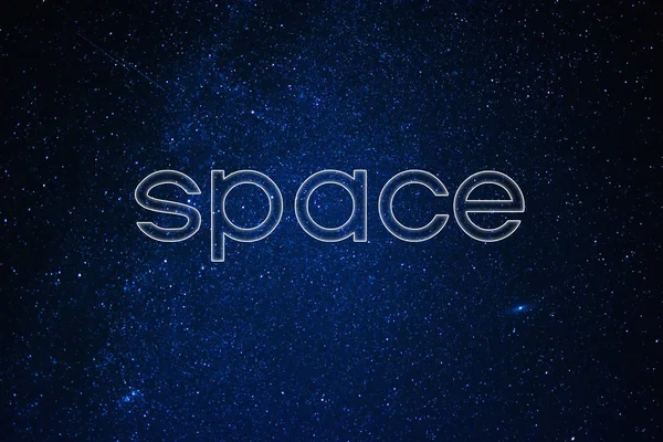 Concept of space. Starry night sky with stars — Stock Photo, Image