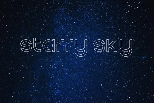 Starry sky. Stars against the night sky — 스톡 사진