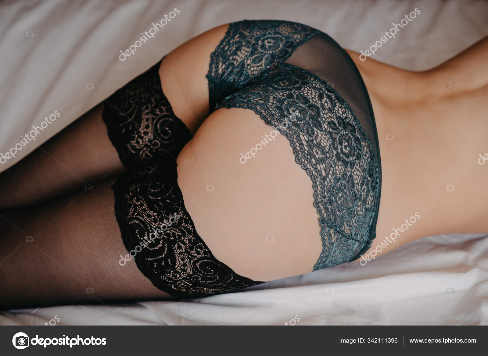 Sexy big ass woman in beautiful panties Stock Photo by ©alexkoral 342111396 picture