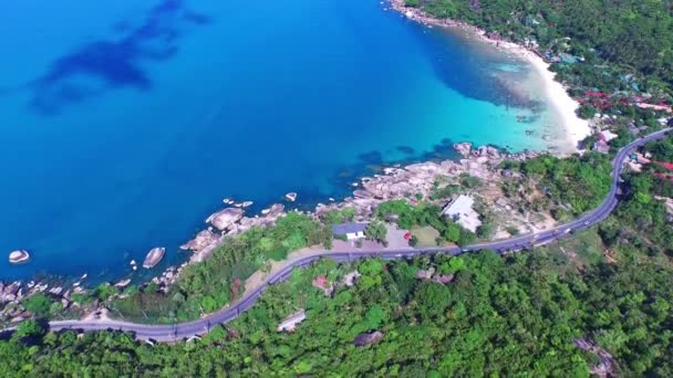泰国普吉岛附近岛屿的鸟瞰图 — 图库视频影像