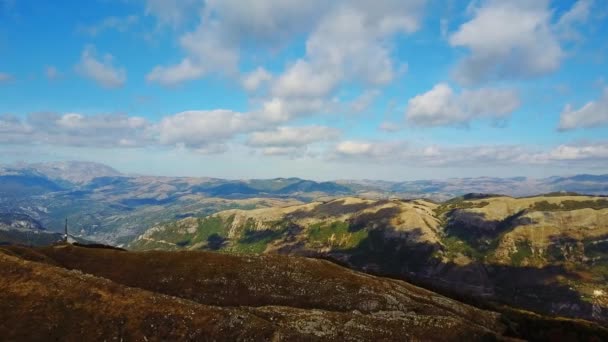 Aerial view of Mountain Landscape in Europe — Stock Video