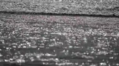 Nehirde su güneş ışığı yansıtan ile parlar