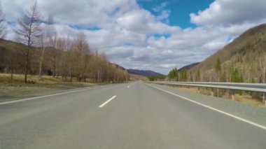 Chui yolu Altai karayolu asfaltı.