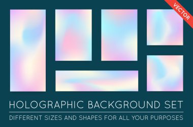 Holografik Trendy arka planlar