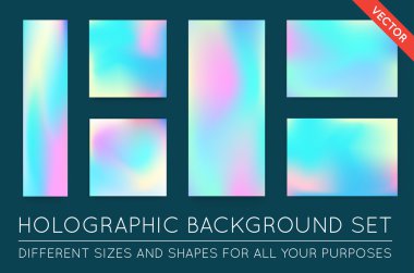 Holografik Trendy arka planlar