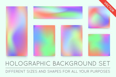 Holografik Trendy arka planlar