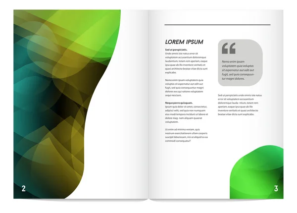 Brochure de style design géométrique — Image vectorielle