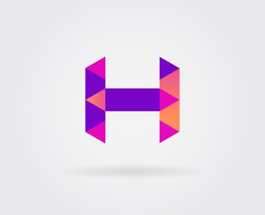 Logo mektup simgesi tasarım 