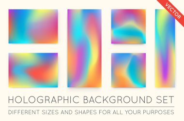 Holografik Trendy arka planlar