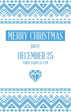 Vektör Happy New Year veya Merry Christmas Tema 