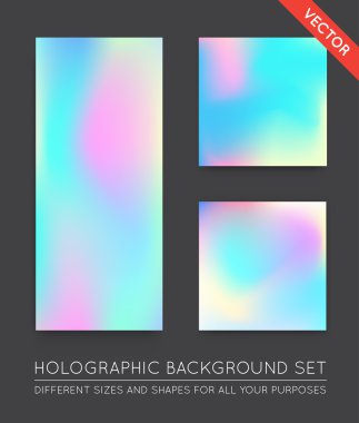 Holografik Trendy arka planlar