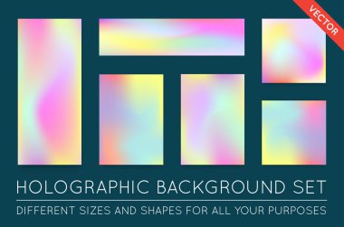 Holografik Trendy arka planlar