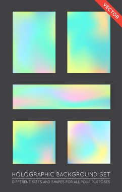 Holografik Trendy arka planlar