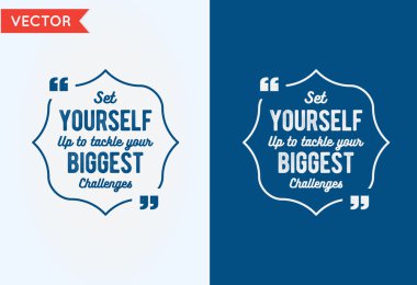 Typographic Quote Template Vector  clipart