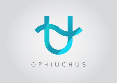 Ophiuchus Constellation. Detailed Stylish Zodiac Icon clipart