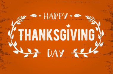 Şükran Günü tebrik kartı 