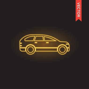 Araba simge vektör