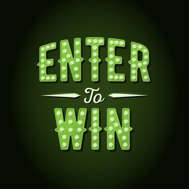 Enter to Win Vector Sign clipart