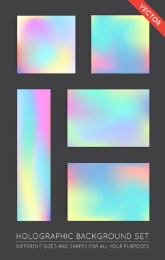 Holografik Trendy arka planlar