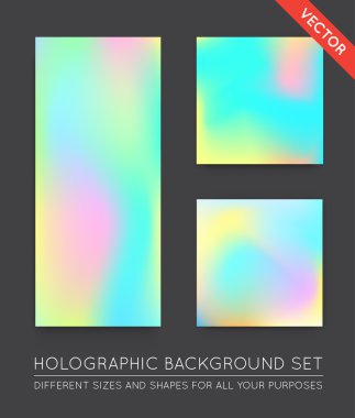 Holografik Trendy arka planlar