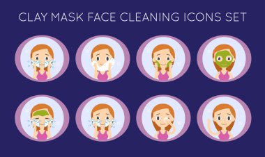 Yüz temizliği ve bakımı eylemler kümesi