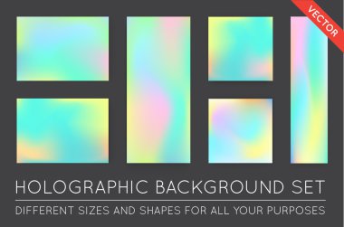 Holografik Trendy arka planlar