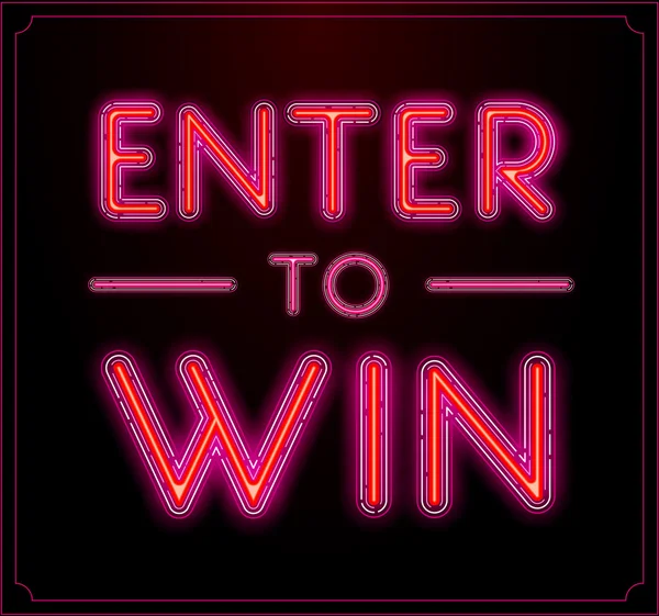 Enter ke Win Vector Sign - Stok Vektor