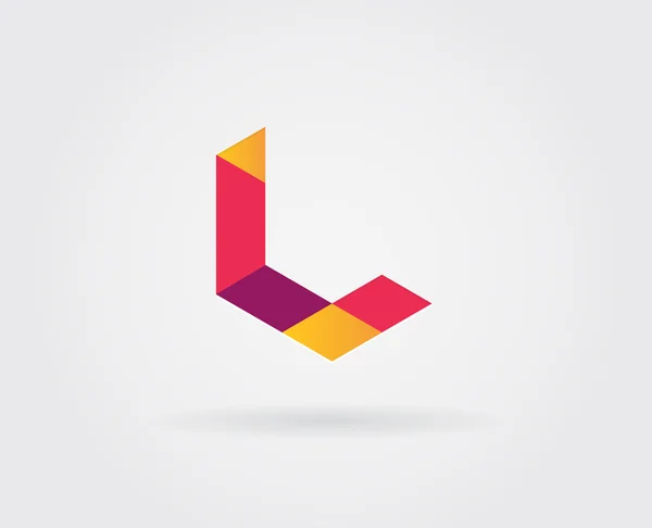 Logo mektup simgesi tasarım — Stok Vektör