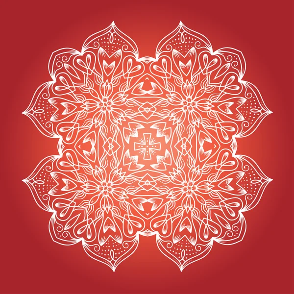 Mandala de meditación fractal étnica — Archivo Imágenes Vectoriales