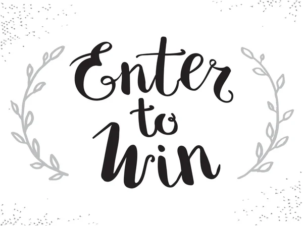 Enter ke Win Vector Sign - Stok Vektor