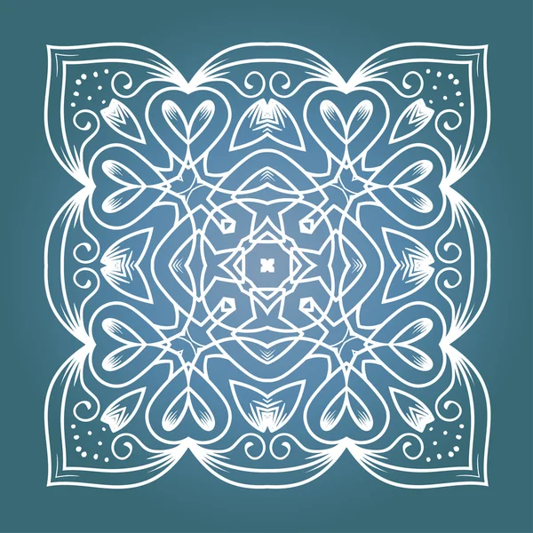 Mandala de meditación fractal étnica — Archivo Imágenes Vectoriales