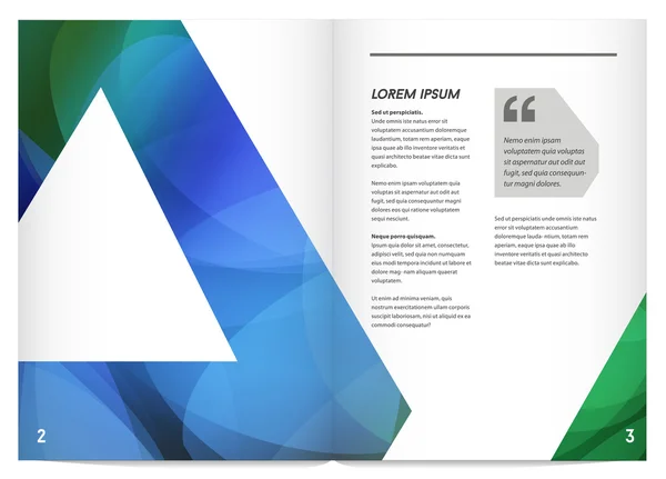 Brochure de style design géométrique — Image vectorielle