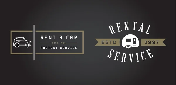 Vektorelement Car Rental Service — Stock vektor