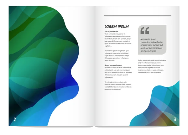 Geometric design style brochure — Stock Vector