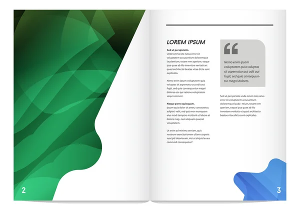 Brochure om geometrisk design – Stock-vektor