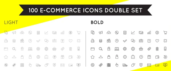 Set of Vector E-Commerce Icons — Stock Vector