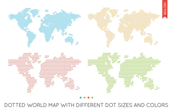 Karta över världen — Stock vektor