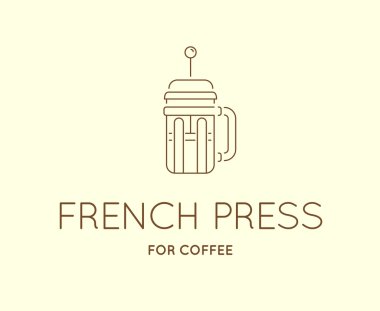 Vektör kahve aksesuarları simgesi 