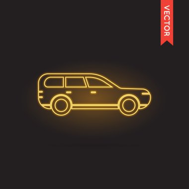 Araba simge vektör