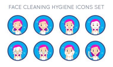 Yüz temizliği ve bakımı eylemler kümesi