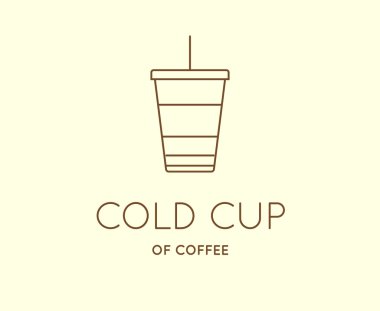 Vektör kahve aksesuarları simgesi 