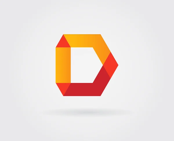Logo carta icono de diseño — Vector de stock