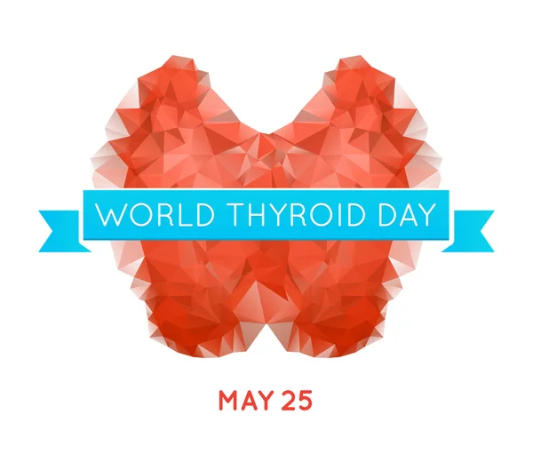 Thyroid Solidarity Day. Vector Illustration. — Stock Vector